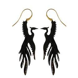 Horn & Brass Earring Phoenix